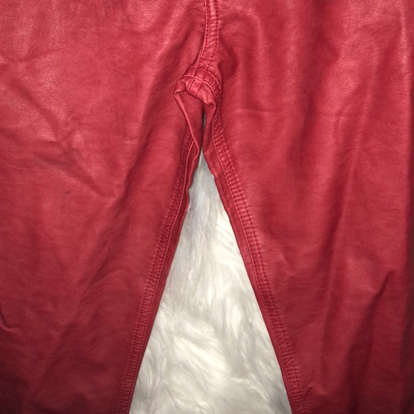 Guess red and black ombré leather jeans - Picture 3 of 5